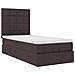 Struttura Letto Pouf con Materasso 90x190 cm in Tessuto - Foto miniatura 7