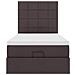Struttura Letto Pouf con Materasso 90x190 cm in Tessuto - Foto miniatura 8