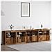 Credenza con Luci LED Legno Vecchio 283x37x67 cm Legno Ingegnerizzato - Foto miniatura 2