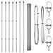Set di pali per recinzione Set di 2 Acciaio galvanizzato 10 x 1,5 m - Foto miniatura 4