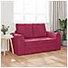 Divano Letto 2-in-1 Rosso Vino 148x71x83 cm Velluto - Foto miniatura 3