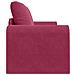 Divano Letto 2-in-1 Rosso Vino 148x71x83 cm Velluto - Foto miniatura 7