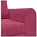 Divano Letto 2-in-1 Rosso Vino 148x71x83 cm Velluto - Foto miniatura 9