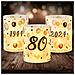 Lanterne Decorative Per L'80° Compleanno, Set Di 12 Pezzi Bianche - Foto miniatura 1