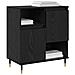 Sideboards 2 pcs Rovere nero 120 x 35 x 70 cm Legno multistrato - Foto miniatura 3