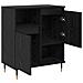Sideboards 2 pcs Rovere nero 120 x 35 x 70 cm Legno multistrato - Foto miniatura 6