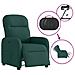 Poltrona Elettrica Reclinabile Verde Scuro in Tessuto - Foto miniatura 9