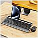 Combo Tastiera E Mouse Wireless 2.4g Con Controllo Volume E Design Ergonomico - Foto miniatura 5