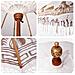 Parasol Balinese 260 Crema 210-220 cm Cotone e legno massello - Foto miniatura 9