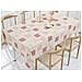 Tovaglia Antimacchia Pvc Proteggi Tavolo Maniva Glitter Riga Flower 140x240 D6 Rosso - Foto miniatura 1
