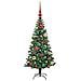 Albero di Natale artificiale con luci integrate Verde 120 cm - Foto miniatura 3