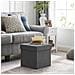 Pouf contenitore grigio scuro con seduta pieghevole per soggiorno - Foto miniatura 8