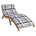 Cuscino per Lounger Sole Grigio 178 x 60 x 4 cm Tessuto Oxford - Foto miniatura 2