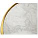 Applique Da Parete Marble In Marmo Bianco E Ferro Dorato Ø 24 Cm - Foto miniatura 4
