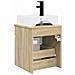 Mobile Lavabo da Parete Rovere Sonoma 39 x 41 x 62,5 cm - Foto miniatura 3