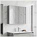 Mobiletto per specchio da bagno Grigio Sonoma - Foto miniatura 2