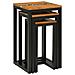 Tavolo Nesting 3 pcs Marrone Legno di teak solido - Foto miniatura 4