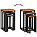 Tavolo Nesting 3 pcs Marrone Legno di teak solido - Foto miniatura 8