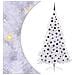 Albero di Natale artificiale Bianco 210 cm PVC e Acciaio - Foto miniatura 1