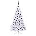 Albero di Natale artificiale Bianco 210 cm PVC e Acciaio - Foto miniatura 4