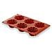 Stampo in silicone per brioche con 6 cavità. - Foto miniatura 1