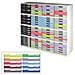 Frontali colorati per cassettiere Modulo A4 Exacompta - 10 colori assortiti - 82 mm - 337999D (conf. 10)  - Foto miniatura 1
