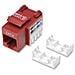 IWP-MD C6 / RED - Frutto Keystone RJ45 Cat. 6 UTP non schermato Rosso - Foto miniatura 2