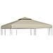 Telo di Ricambio per Gazebo 310g /m² Beige 3x3m - Foto miniatura 1