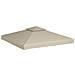 Telo di Ricambio per Gazebo 310g /m² Beige 3x3m - Foto miniatura 6