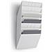 Flexiboxx 6 A4 Orizzontale Espositore Da Parete 6 Bianco - Foto miniatura 2