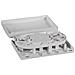 I-CASE FTTH4 - Scatola di connessione indoor FTTH per 4 fibre, 4 adattatori, IP20 - Foto miniatura 2