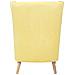 Poltrona In Tessuto Vellutato Giallo Oneida - Foto miniatura 27