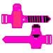 Smartband Sportivo Con Uscita Per Auricolari Mp3 Arm Tube Rosa - Foto miniatura 1