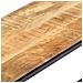 Panca Da Pranzo 120 Cm In Legno Massello Di Mango Grezzo - Foto miniatura 5
