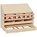 Casetta Cova per Galline 3 Scomparti 72x33x54 cm Legno di Pino - Foto miniatura 2