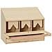 Casetta Cova per Galline 3 Scomparti 72x33x54 cm Legno di Pino - Foto miniatura 1