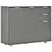 Credenza Grigio Lucido 107x35x80,5 cm - Foto miniatura 2
