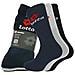 3 Paar Tennis Calzini Unisex, frottee-sportsocken, monocolore - Nero / grigio / blu, 35-38 (3-5 Uk)  - Foto miniatura 1