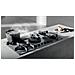 Piano Cottura GR / F / 83 a Gas 4 Fuochi Gas con Cappa Filtrante Colore Grigio - Foto miniatura 4