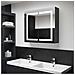 Armadietto Bagno con Specchio e LED 80x12,2x68 cm - Foto miniatura 1