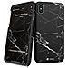 Cover Slim Rigida Per Iphone Xs / x - Black Marble - Foto miniatura 1