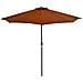 Ombrellone Balcone Palo in Alluminio Bordò 300x150x253cm a Metà - Foto miniatura 7