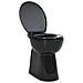 WC Sospeso con Design Senza Bordi 7 cm Altezza elevata Ceramica - Foto miniatura 1