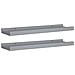 Mensole con Sporgenza 2 pz Grigie 40x9x3 cm MDF - Foto miniatura 1