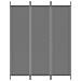 Divisorio A 3 Pannelli Antracite 150x200 Cm In Tessuto - Foto miniatura 3