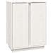 Credenza Bianca 60x35x80 Cm In Legno Massello Di Pino - Foto miniatura 2