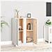 Credenza Bianca 60x35x80 Cm In Legno Massello Di Pino - Foto miniatura 3