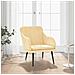 Poltrona Crema 63x76x80 Cm Velluto - Foto miniatura 1