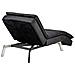 Chaise Longue Loiret Velluto Nero - Foto miniatura 2
