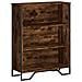 Libreria Rovere Fumo 80x31x106 Cm In Legno Multistrato - Foto miniatura 2